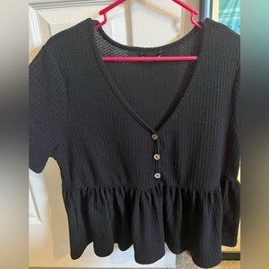 Black 1X Shein Shirt